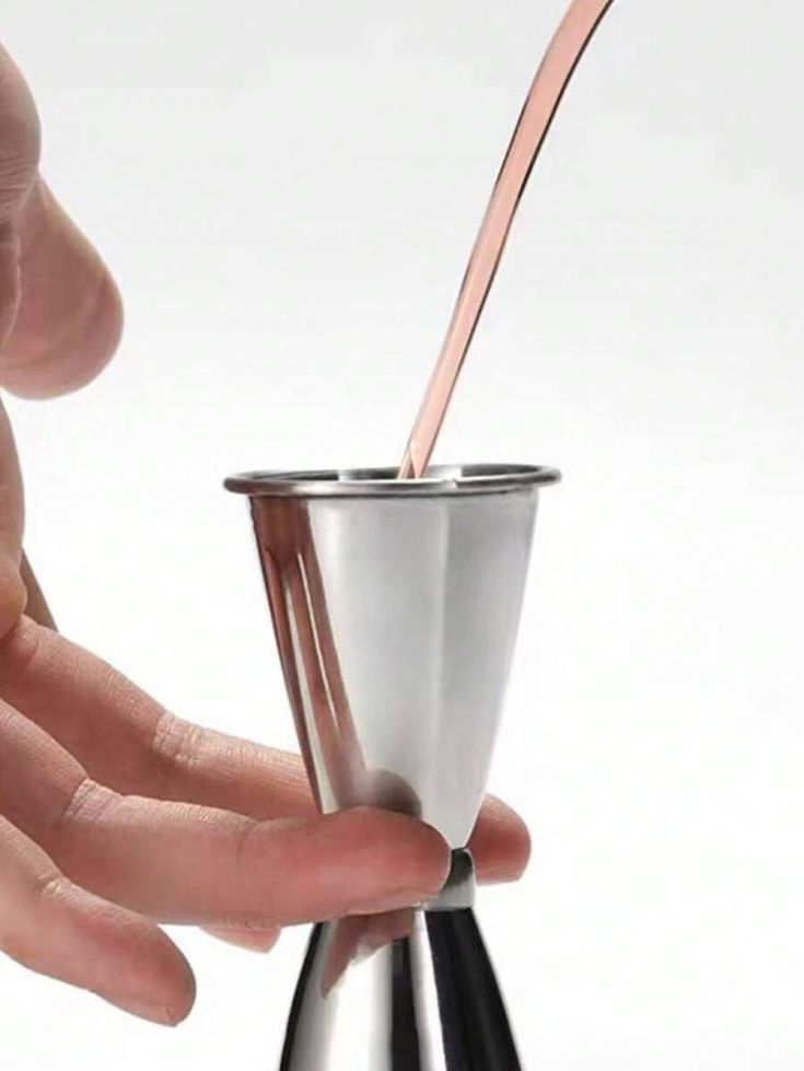 MEASUREMENT CUP CONE 30/60 ML SILVER