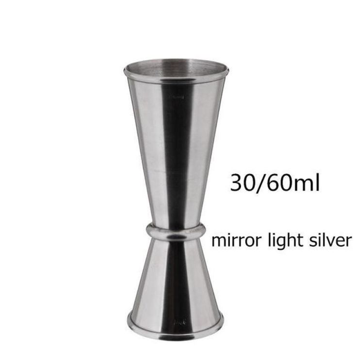 MEASUREMENT CUP CONE 30/60 ML SILVER
