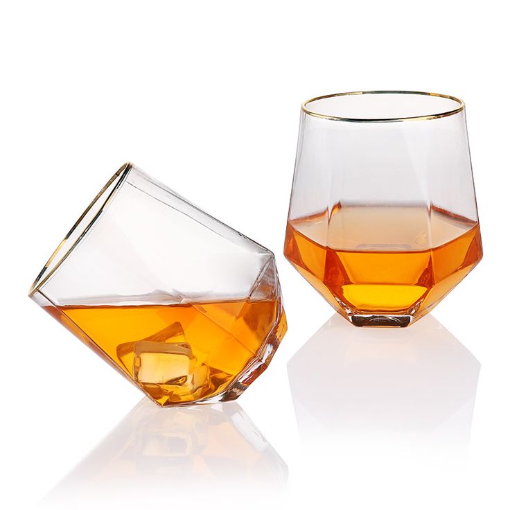 WHISKY DHOLAK HEXAGON 310 ML GOLD RIM