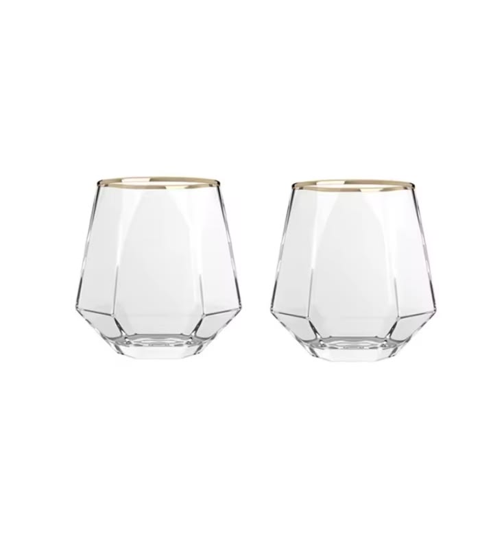 WHISKY DHOLAK HEXAGON 310 ML GOLD RIM