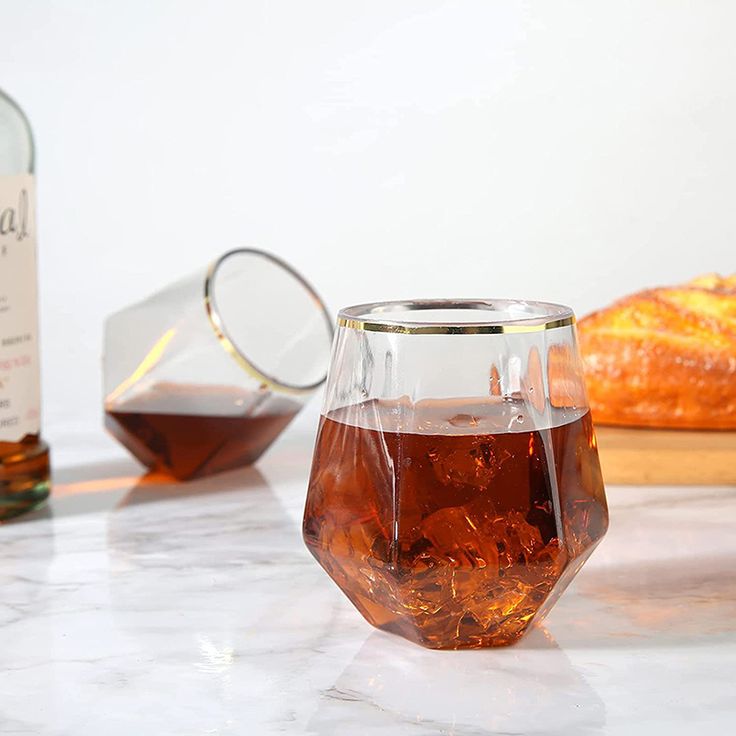 WHISKY DHOLAK HEXAGON 310 ML GOLD RIM