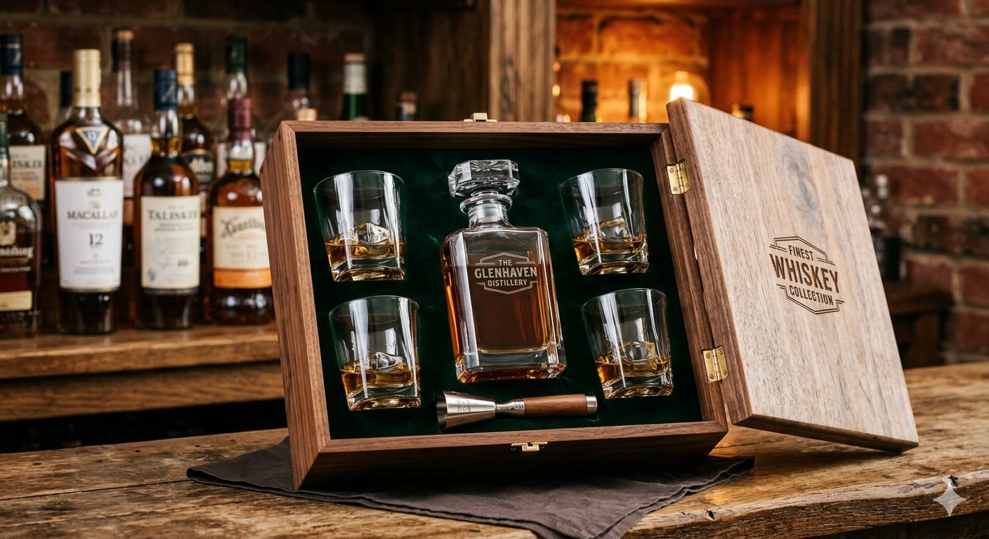 Premium Whiskey Gift Box